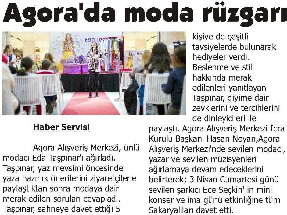 EDA TAŞPINAR İLE AGORA'DA MODA RÜZGARI!