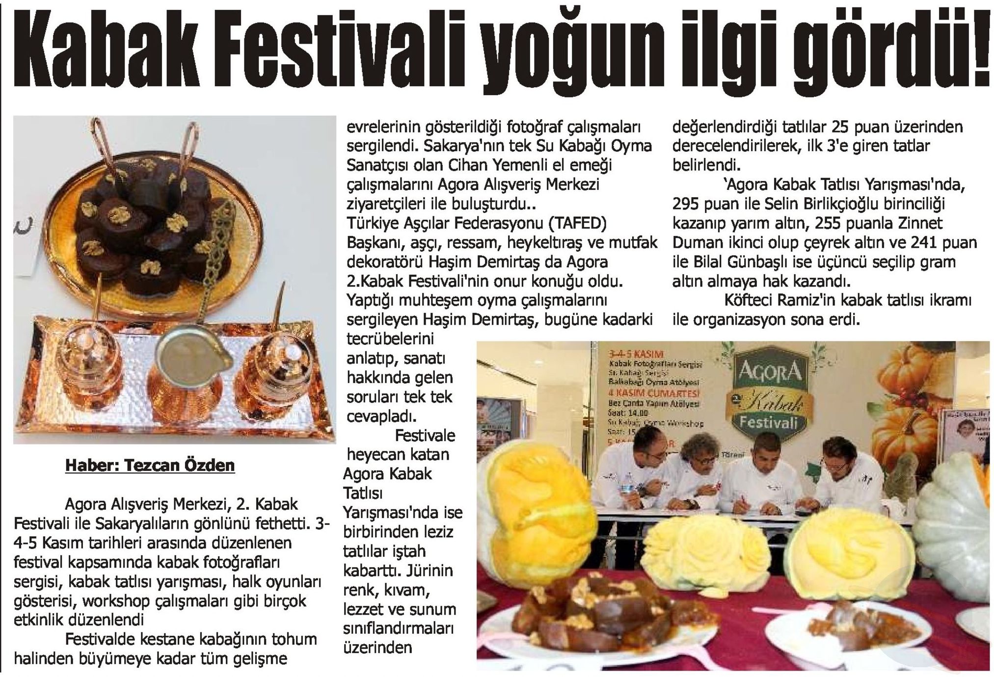 KABAK FESTİVALİ SAKARYALILARDAN YOĞUN İLGİ GÖRDÜ